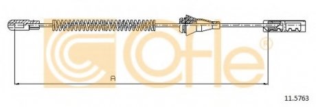 Трос стояночного тормоза COFLE 11.5763 (фото 1)