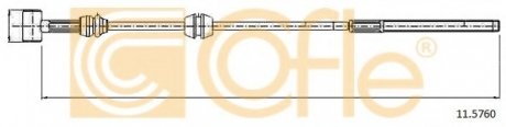 Трос стояночного тормоза COFLE 11.5760 (фото 1)