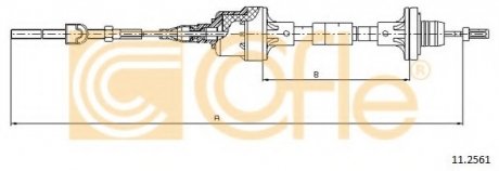 Трос сцепления COFLE 11.2561