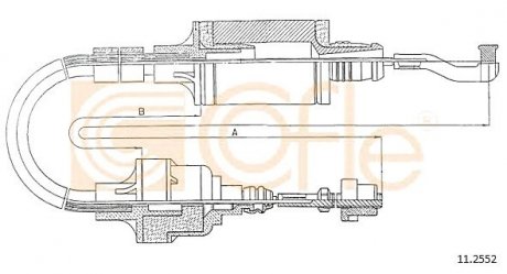 Трос зчеплення COFLE 11.2552