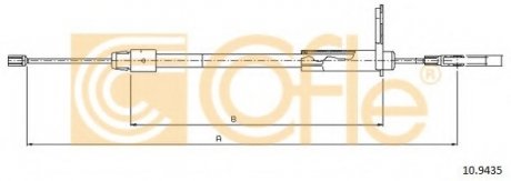 Трос гальма стоянки COFLE 10.9435