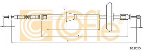 Трос стояночного тормоза COFLE 10.8595 (фото 1)
