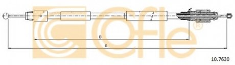 Трос стояночного тормоза COFLE 10.7630