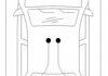 Трос ручного тормоза зад. Caddy III 08- Л=Пр. (длин. база) (2025/757) COFLE 10.7433 (фото 2)