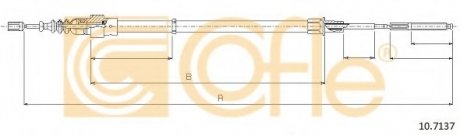 Трос стояночного тормоза COFLE 10.7137