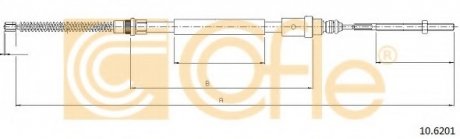 Трос стояночного тормоза COFLE 10.6201
