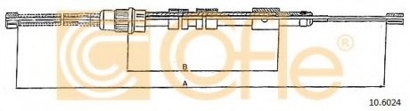 Трос стояночного тормоза COFLE 10.6024