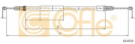 Трос гальма стоянки COFLE 10.4713
