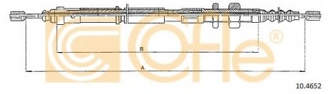 Трос гальма стоянки COFLE 10.4652