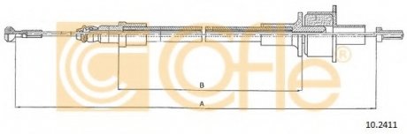 Трос зчеплення COFLE 10.2411