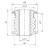 Сайлентблок переднього важеля METGUM 24-03 (фото 2)