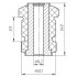 Сайлентблок переднього важеля METGUM 03-30 (фото 2)