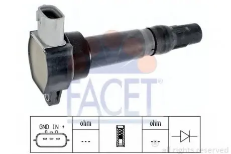 Катушка зажигания FACET 9.6405