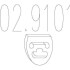 Монтажне кільце вихлопної системи (D (внутр.) - 47 мм; D (наружн.) - 57 мм; Висота - 10 мм) MTS 02.9101 (фото 1)