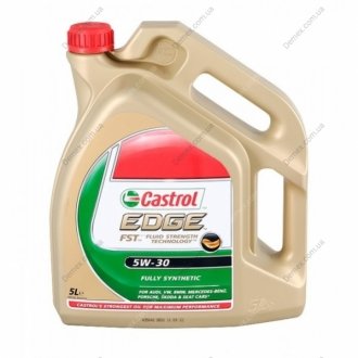 Моторное масло Castol EDGE FST 5W30 5 л CASTROL 5W30CASTROLEDGE5L (фото 1)