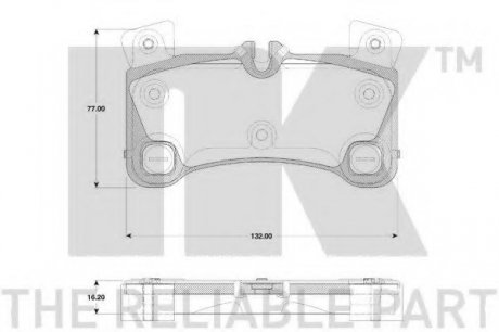 Колодки тормозные дисковые задние NK 224799 (фото 1)