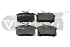 Колодки тормозные задние без датчика Audi A4 (01-09),A6 (00-05) VIKA 66981100701 (фото 1)