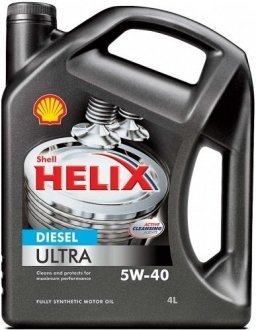 Олива моторна Helix Diesel Ultra 5W-40 4 л SHELL 550040549 (фото 1)