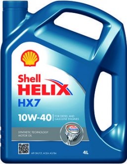 Олива моторна Helix HX7 10W-40 4л 550053737 550053737 SHELL 550040289