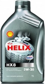 Моторное масло Helix HX8 5W-30 синтетическое 1 л SHELL 550040535