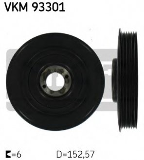 Ремінний шків, колінчастий вал SKF VKM 93301 (фото 1)