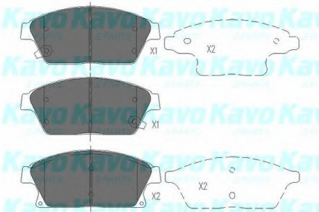 Колодки тормозные KAVO PARTS KBP-1014 (фото 1)