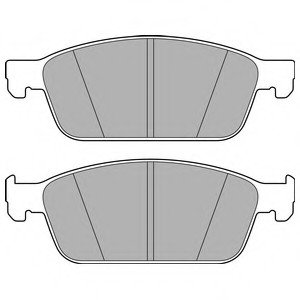 Комплект тормозных колодок, дисковый тормоз DELPHI LP2495 (фото 1)