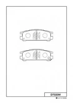 Колодки торм. FORESTER SF/IMPREZA GC/GF/LEGACY BD/BG (MK) KASHIYAMA D7020M