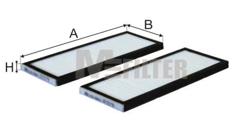 Фільтр салону M-FILTER MFILTER K9006-2
