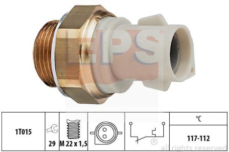 FORD Датчик включения вентилятора радиатора Escort 1,4-1,6 (117-112C) EPS 1.850.166
