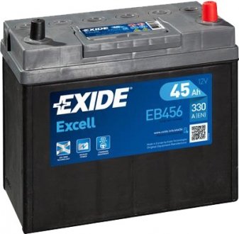 Акумулятор 6 CT-45-R Excell EXIDE EB456 (фото 1)