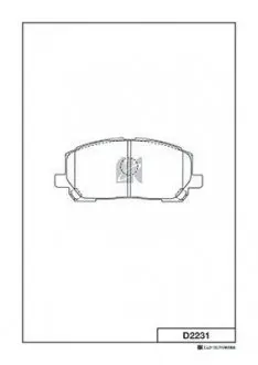 Колодка гальм. TOYOTA LEXUS RX300 MCU15 00-FRONT (MK) KASHIYAMA D2231