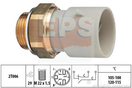 Термивимикач вентилятора радіатора EPS 1.850.649