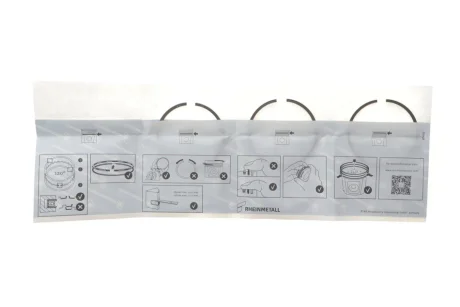 Кольца поршневые FORD 73,94 1,3 OHV 1,5x1,75x3 (KS) KOLBENSCHMIDT 800039310000