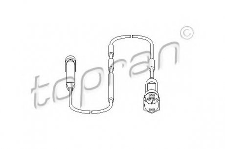 HP Датчик тормозных колодок (1шт.) OPEL Astra, Vectra 660мм HANS PRIES (HP) TOPRAN 202 133