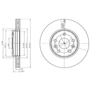 Тормозной диск DELPHI BG4317C