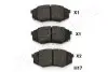 Колодки HYUNDAI перед. IX20 201 JAPAN PARTS JAPANPARTS PA-H17AF (фото 1)