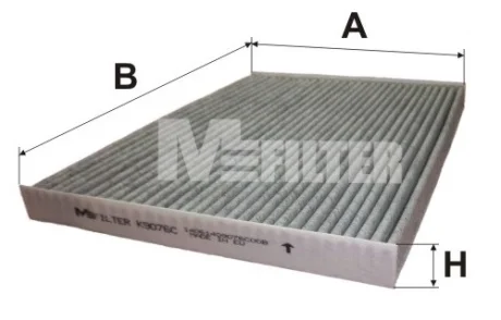 Фильтр салона NISSAN QASHQAI, X-TRAIL (угольный) (M-Filter) M-Filter MFILTER K9076C