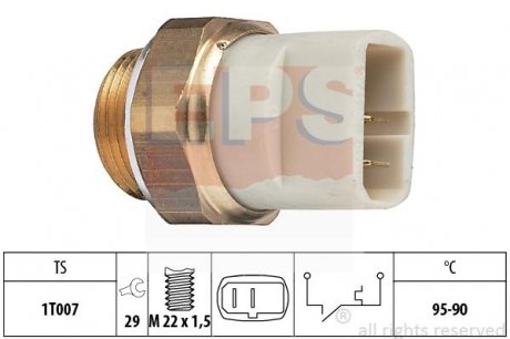 Термивимикач вентилятора радіатора EPS 1.850.027 (фото 1)