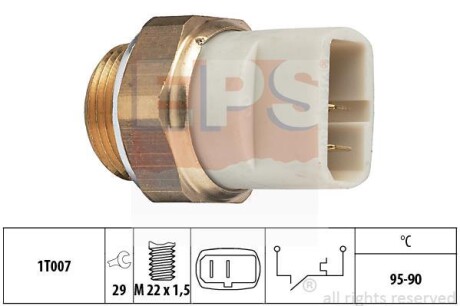 Термовыключатель вентилятора радиатора EPS 1.850.027