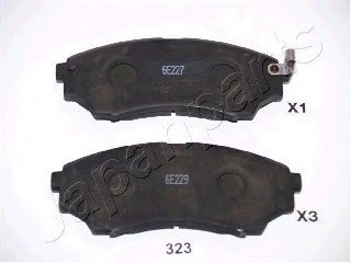 FORD Тормозн.колодки передн.Ranger,Mazda BT-50 99- JAPANPARTS PA-323AF (фото 1)