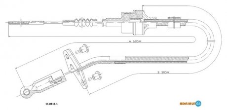 Трос зчеплення ADRIAUTO 11.0111.1