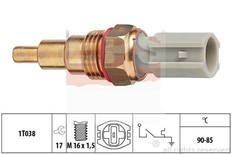 Термовыключатель вентилятора радиатора EPS 1.850.205