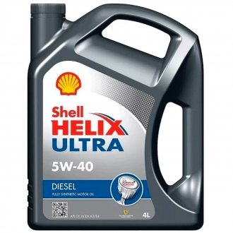 Масло моторное Helix Diesel Ultra SAE 5W-40 CF 4 л. SHELL 4107460 (фото 1)