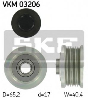 Шкив генератора SKF VKM 03206 (фото 1)