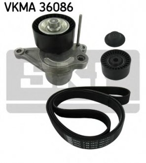 Поликлиновой ременный комплект SKF VKMA 36086