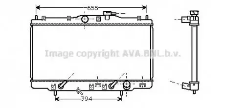 Радиатор охлаждения ACCORD6 18i AT +-AC 98-02 COOLING AVA HDA2119