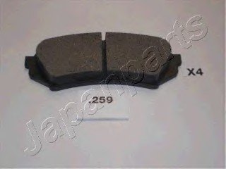 Колодки тормозные дисковые TOYOTA зад. CAMRY V6 01 JAPAN PARTS JAPANPARTS PP-259AF (фото 1)