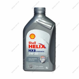 Масло моторное Helix HX8 SAE 5W-30 SN/CF 1л SHELL 4102817161 (фото 1)