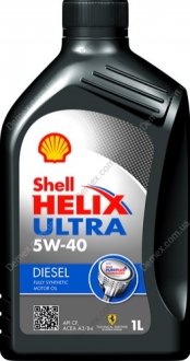 Олива моторна Helix Ultra SAE 5W-40 SN/CF (Каністра) 1л SHELL 4107151 (фото 1)